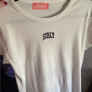 THE TOAST White Girly T-Shirt